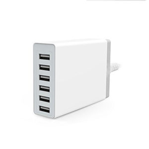 LJideals- 5V 10A Multi USB Charger Port 50W 5 Port USB Charger for iPhone x/8/7 Plus/7 S3 S4 S5
