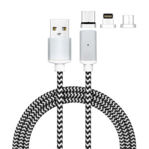 LJideals-iPhone USB Charger Cord Nylon Braided 3 in 1 with iPhone X/8/8 Plus/7/7 Plus/6/6 Plus/6S/6S Plus/5/5S/SE,iPad,iPod