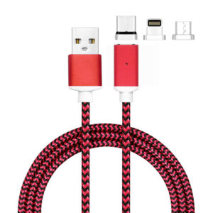LJideals-Magnetic High Speed Charging USB Cable 3 in 1 for Android devices,All Smartphone