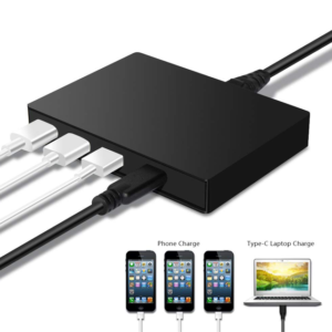LJideals-Mutil Port USB Charger 4 Port Charging Station for Mobile