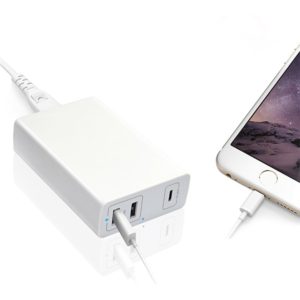 LJideals-60W Cell phone charging station 3-port usb desktop charger for samsung iphone