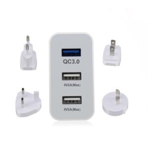 LJideals-Wall USB Adapter 25W 2 Port QC3.0 Charger Smart 2 Ports with BS FCC CE Certificate