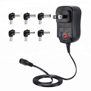 LJideals-EU US UK AU Plug Removable 3-12V Universal AC Adapter 10 Selectable Multi Voltage Switching Micro USB Plug Power Supply