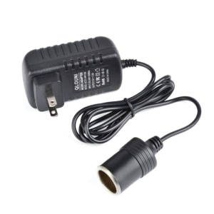 LJideals-AC to DC Converter 2A 24W Car Cigarette Lighter Socket 110-240V to 12V AC/DC Power Adapter