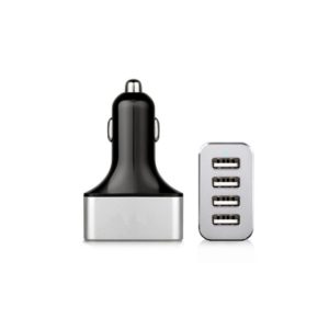 LJideals-USB Car Charger Adapter 4-Port Rapid Mini USB Car Power Adapter for Galaxy S7