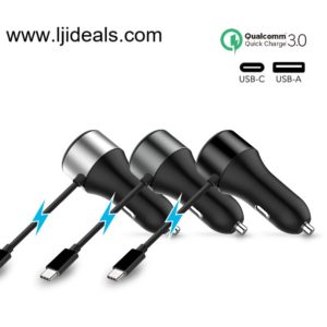 LJideals-2 in 1 45W type-c charger with cable, quick charger 3.0 18w phone charger for phone and laptop