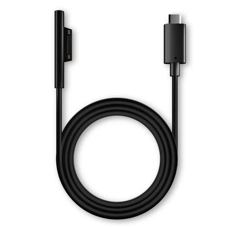 LJideals-Surface 3/4/5/6 tablet power cord computer power cable for surface USB type C female extension cable