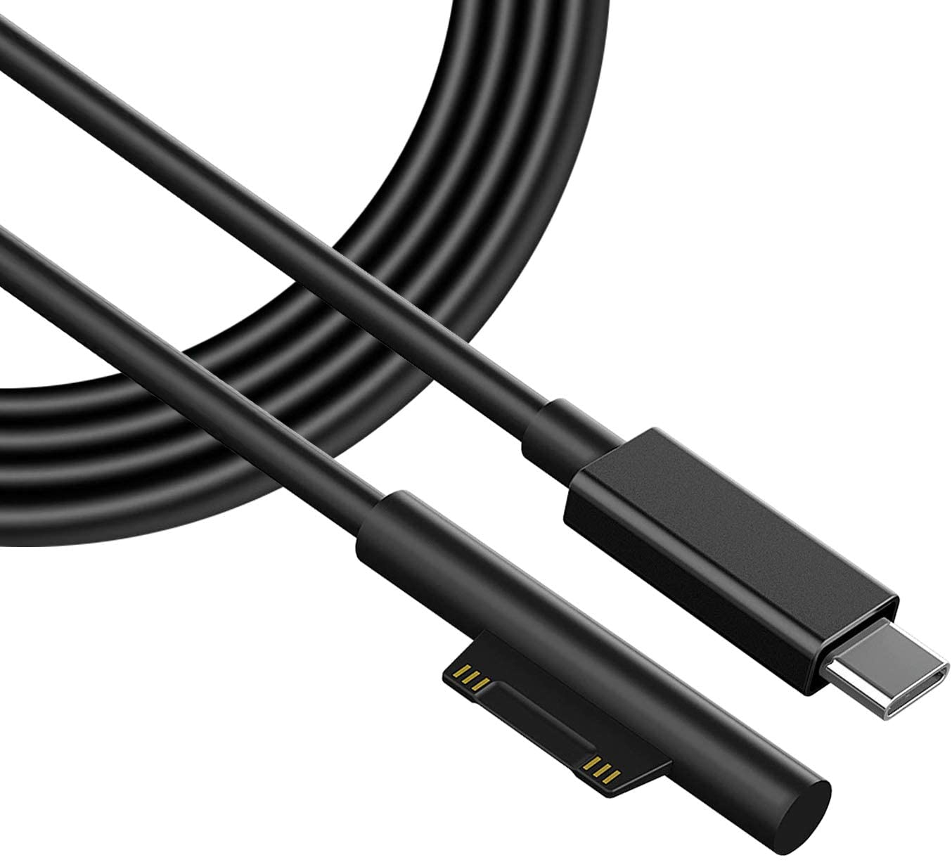 LJideals-ac power extension cable 1.8M Male 12V 15V Fast Charging PD Type C USB C to Surface for surface Book pro6/5/4/3